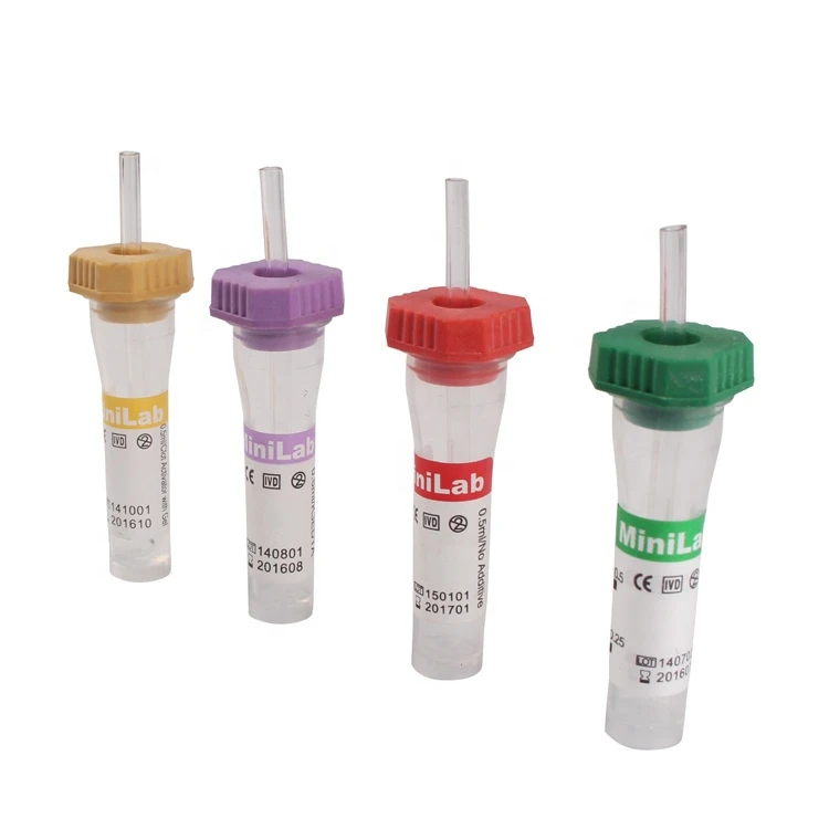 Tubo de extracción de sangre micro con capilar